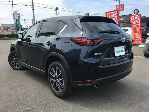 カタログ画像：ＣＸ－５ （CX-5） ＸＤ Ｌパッケージ 2018年11月 3DA-KF2P 2200cc ディープクリスタルブルーマイカ 燃費16.6km / l バック