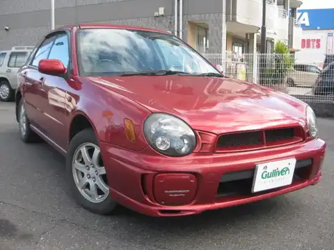 カタログ画像：インプレッサスポーツワゴン （IMPREZA SPORTS WAGON） Ｉ’ｓスポルト 2001年11月 LA-GG2 1500cc シャイニーレッド・マイカ 燃費15.0km / l メイン（その他）