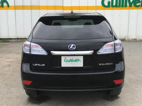 カタログ画像：ＲＸ （RX） ＲＸ４５０ｈ バージョンＬ エアサスペンション 2011年6月 DAA-GYL16W 3500cc ブラックorスターライトブラックガラスフレーク 燃費16.4km / l バック