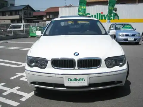 カタログ画像：７シリーズ （7 SERIES） ７６０Ｌｉ 2003年11月 GH-GN60 6000cc アルピン・ホワイトⅢ（ソリッド・カラー） 燃費6.5km / l フロント