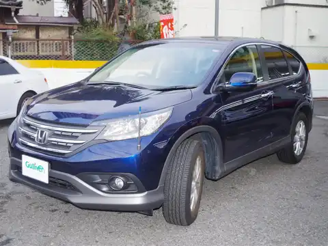 カタログ画像：ＣＲ－Ｖ （CR-V） ２４Ｇ レザーパッケージ 2012年10月 DBA-RM4 2400cc オブシダンブルー・パール 燃費11.6km / l 外装