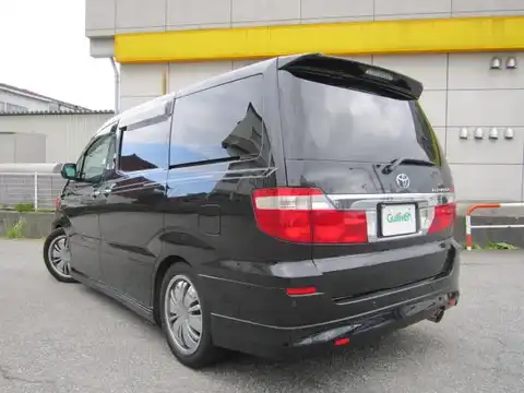 カタログ画像：アルファードＧ （ALPHARD G） ＡＸ Ｌエディション サイドリフトアップシート装着車 2003年7月 UA-ANH15W 2400cc ブラックマイカ 燃費9.4km / l バック