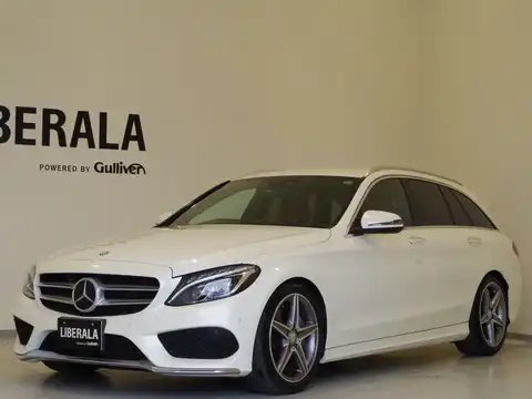 カタログ画像：Ｃクラスステーションワゴン （C-CLASS STATIONWAGON） Ｃ２２０ｄ ステーションワゴン スポーツ本革仕様 2015年9月 LDA-205204 2200cc ダイヤモンドホワイト（Ｍ） 燃費19.6km / l フロント