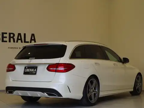 カタログ画像：Ｃクラスステーションワゴン （C-CLASS STATIONWAGON） Ｃ２２０ｄ ステーションワゴン スポーツ本革仕様 2016年9月 LDA-205204 2200cc ダイヤモンドホワイト（Ｍ） 燃費19.6km / l バック