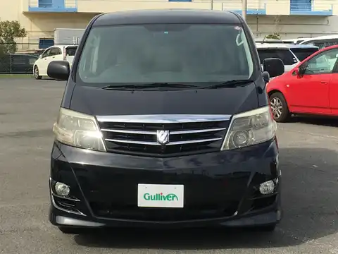 カタログ画像：アルファードＶ （ALPHARD V） ＭＳ リミテッド 2005年9月 TA-MNH15W 3000cc ブラックマイカ 燃費8.6km / l フロント