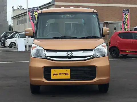 カタログ画像：スペーシア （SPACIA） Ｔ 2015年8月 DAA-MK42S 660cc キャンドルオレンジメタリック 燃費26.8km / l フロント