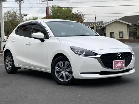 カタログ画像：ＭＡＺＤＡ２ （MAZDA2） １５Ｃ 2021年12月 5BA-DJLFS 1500cc スノーフレイクホワイトパールマイカ 燃費20.3km / l メイン（その他）