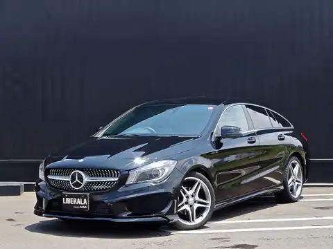 カタログ画像：ＣＬＡクラス シューティングブレーク （CLA-CLASS SHOOTING BRAKE） ＣＬＡ１８０ シューティングブレーク スポーツ 2015年6月 DBA-117942 1600cc コスモスブラック（Ｍ） 燃費15.9km / l フロント