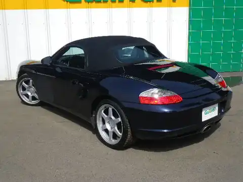 カタログ画像：ボクスター （BOXSTER） ボクスター 2003年9月 GH-98623 2700cc ブラックorバサルトブラックメタリック 燃費9.3km / l バック