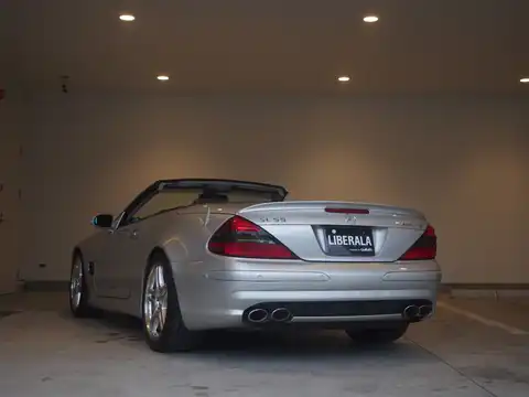 カタログ画像：ＳＬ （SL） ＳＬ５５ ＡＭＧ 2004年7月 GH-230474 5500cc ブリリアントシルバー（Ｍ）orキューバナイトシルバー（Ｍ）orテルリウムシルバー（Ｍ） 燃費6.3km / l バック