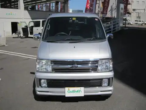 カタログ画像：アトレーワゴン （ATRAI WAGON） カスタムターボ Ｇセレクション 2004年12月 TA-S220G 660cc ブルーイッシュシルバーメタリック 燃費14.8km / l フロント