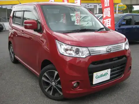 カタログ画像：ワゴンＲスティングレー （WAGON R STINGRAY） Ｔ（レーダーブレーキサポート装着車） 2014年4月 DBA-MH34S 660cc フェニックスレッドパール 燃費27.0km / l メイン（その他）