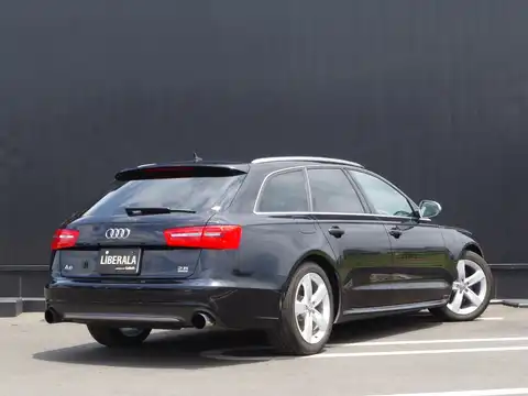 カタログ画像：Ａ６アバント （A6 AVANT） ３．０ＴＦＳＩクワトロ 2014年4月 DBA-4GCGWS 3000cc ムーンライトブルーメタリック 燃費11.0km / l バック