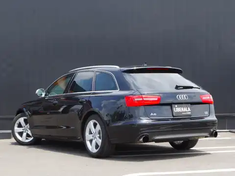 カタログ画像：Ａ６アバント （A6 AVANT） ３．０ＴＦＳＩクワトロ 2014年4月 DBA-4GCGWS 3000cc ムーンライトブルーメタリック 燃費11.0km / l バック