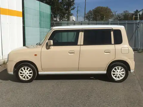 カタログ画像：アルトラパン （ALTO LAPIN） Ｌ 2006年4月 ABA-HE21S 660cc ミルクティーベージュメタリック［ホワイト２トーンルーフ］ 燃費17.4km / l 外装