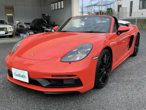 カタログ画像：７１８ボクスター （718 BOXSTER） ７１８ボクスターＧＴＳ ４．０ 2020年9月 3BA-982M40 4000cc ラバオレンジ フロント