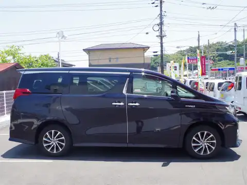 カタログ画像：アルファードハイブリッド （ALPHARD HYBRID） ハイブリッドＳＲ 2015年1月 DAA-AYH30W 2500cc スパークリングブラックパールクリスタルシャイン 燃費18.4km / l 外装