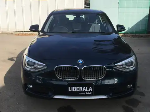 カタログ画像：１シリーズ （1 SERIES） １２０ｉ スタイル 2014年4月 DBA-1A16 1600cc ミッドナイト・ブルー（メタリック・カラー） 燃費16.6km / l フロント