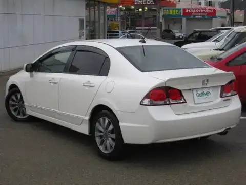 カタログ画像：シビックハイブリッド （CIVIC HYBRID） ＭＸ 2008年9月 DAA-FD3 1300cc プレミアムホワイト・パール 燃費25.8km / l バック