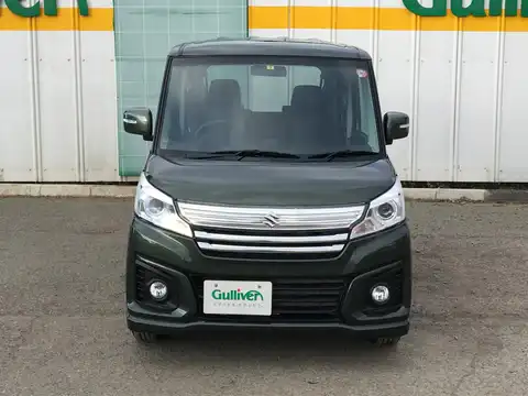 カタログ画像：スペーシアカスタム （SPACIA CUSTOM） ＧＳ 2015年5月 DAA-MK42S 660cc クールカーキパールメタリック 燃費30.6km / l フロント