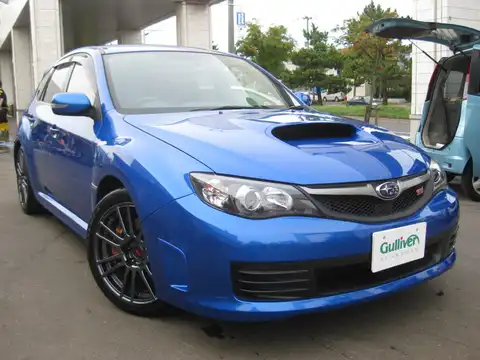 カタログ画像：インプレッサ （IMPREZA） ＷＲＸ ＳＴＩ スペックＣ １８インチタイヤ仕様車 2009年7月 CBA-GRB 2000cc ＷＲブルー・マイカ 燃費10.4km / l メイン（その他）