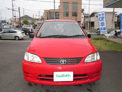 カタログ画像：カローラスパシオ （COROLLA SPACIO） Ｖパッケージ 1999年4月 GF-AE115N 1800cc スーパーレッドII 燃費11.4km / l フロント