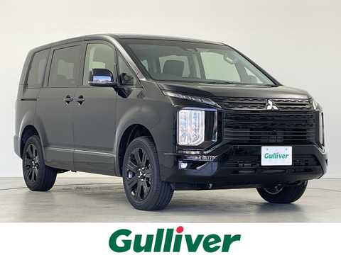 カタログ画像：デリカＤ：５ （DELICA D:5） シャモニー（電動サイドステップ非装着車） 2025年5月 3DA-CV1W 2200cc ブラックダイヤモンド×ブラックマイカ 燃費12.6km / l メイン（その他）