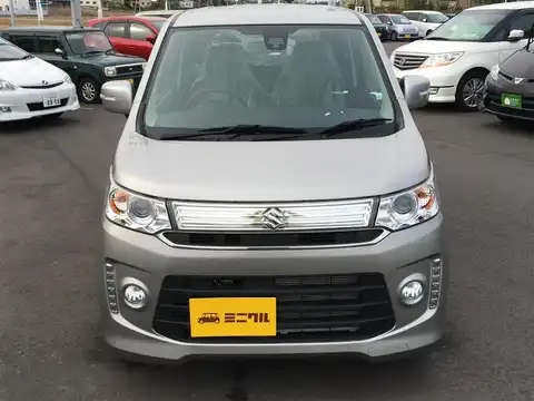 カタログ画像：ワゴンＲスティングレー （WAGON R STINGRAY） Ｔ 2015年8月 DAA-MH44S 660cc スチールシルバーメタリック 燃費28.0km / l フロント