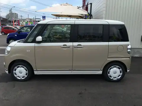 カタログ画像：ムーヴキャンバス （MOVE CANBUS） Ｘリミテッドメイクアップ ＳＡⅡ 2016年9月 DBA-LA800S 660cc パールホワイトIII×ナチュラルベージュマイカメタリック 燃費28.6km / l 外装