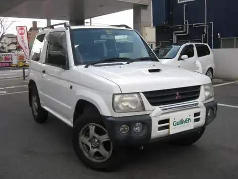 カタログ画像：パジェロミニ （PAJERO MINI） Ｖ 2000年11月 GF-H58A 660cc ソフィアホワイト（Ｓ） メイン（その他）