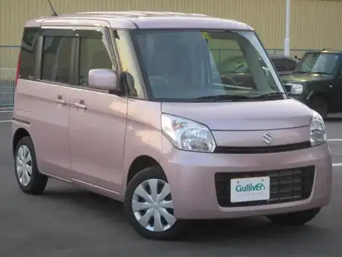 カタログ画像：スペーシア （SPACIA） Ｘ（レーダーブレーキサポート装着車） 2013年9月 DBA-MK32S 660cc イノセントピンクパールメタリック 燃費26.8km / l メイン（その他）