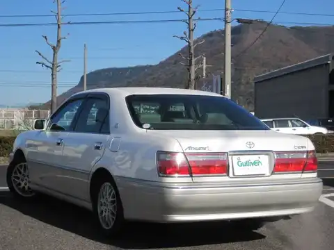 カタログ画像：クラウン （CROWN） アスリートＦｏｕｒ 2000年8月 TA-JZS173 2500cc ホワイトパールクリスタルシャイン 燃費9.2km / l バック