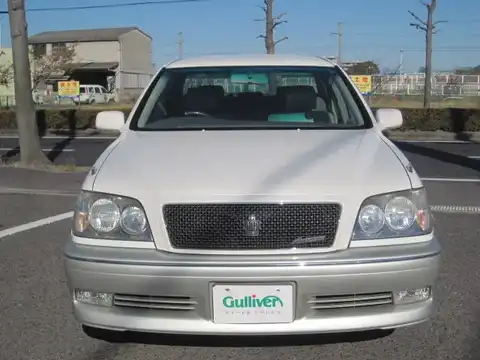 カタログ画像：クラウン （CROWN） アスリート 2000年8月 TA-JZS171 2500cc ホワイトパールクリスタルシャイン 燃費9.8km / l フロント