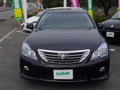 カタログ画像：クラウンハイブリッド （CROWN HYBRID） スペシャルエディション 2009年7月 DAA-GWS204 3500cc ブラック 燃費14.0km / l フロント