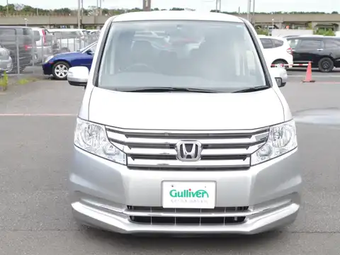 カタログ画像：ステップワゴン （STEPWAGON） Ｇ Ｅセレクション 2012年11月 DBA-RK1 2000cc スーパープラチナ・メタリック 燃費15.0km / l フロント