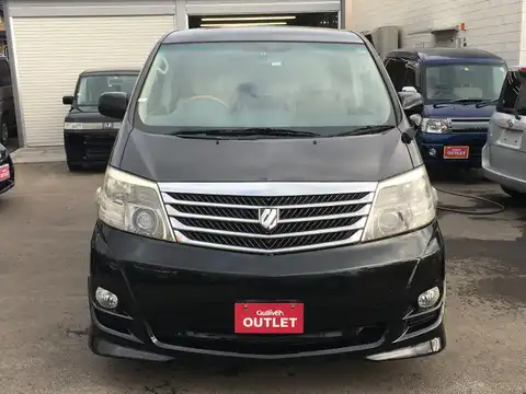 カタログ画像：アルファードＧ （ALPHARD G） ＡＳ プライムセレクションⅡ 2007年6月 DBA-ANH15W 2400cc ブラックマイカ 燃費9.4km / l フロント