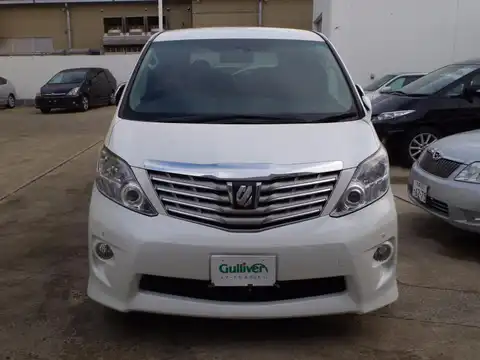 カタログ画像：アルファード （ALPHARD） ２４０Ｓ プライムセレクションⅡ タイプゴールド 2010年9月 DBA-ANH25W 2400cc ゴールドパールクリスタルシャイン 燃費10.4km / l フロント