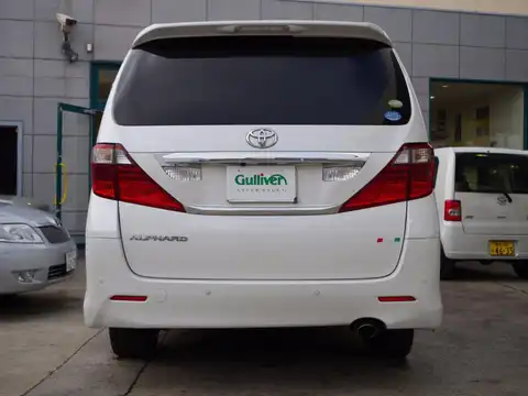 カタログ画像：アルファード （ALPHARD） ２４０Ｓ プライムセレクションⅡ タイプゴールド 2010年9月 DBA-ANH25W 2400cc ゴールドパールクリスタルシャイン 燃費10.4km / l バック