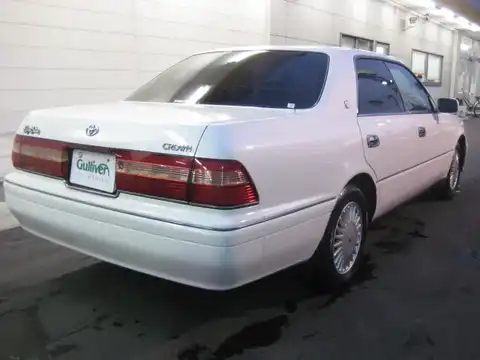 カタログ画像：クラウン （CROWN） ロイヤルサルーンＧ ＥＭＶ装着車 1996年9月 E-JZS155 3000cc スーパーホワイトII 燃費9.4km / l 外装