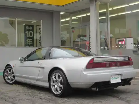 カタログ画像：ＮＳＸ （NSX） ＮＳＸ タイプＳ 1999年9月 GH-NA2 3200cc セブリングシルバー・メタリック 燃費9.0km / l バック