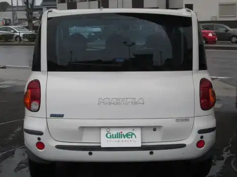 カタログ画像：ムルティプラ （MULTIPLA） ＥＬＸ プラス 2004年4月 GH-186B6 1600cc ホワイト〈ソリッド〉 バック