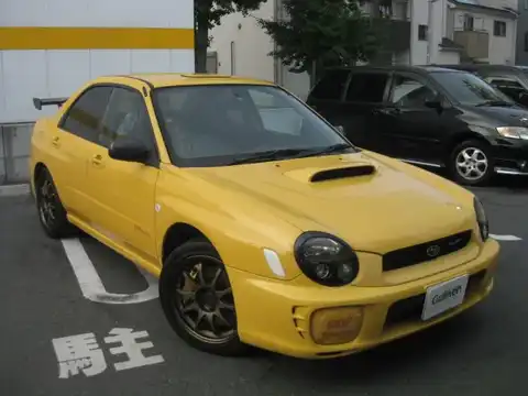 カタログ画像：インプレッサＷＲＸ （IMPREZA WRX） Ｓ２０２ ＳＴｉ バージョン 2002年6月 GH-GDB 2000cc アストラルイエロー 燃費10.4km / l メイン（その他）