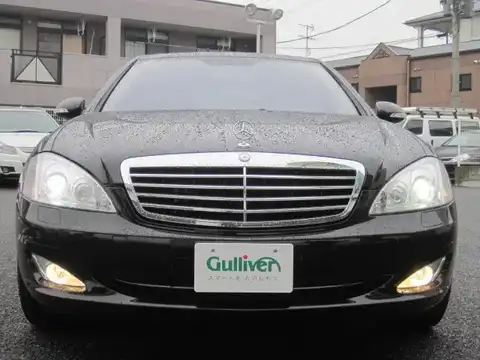 カタログ画像：Ｓクラス （S-CLASS） Ｓ５５０ロング 2007年10月 DBA-221171 5500cc クロマイトブラック（Ｍ）orオブシディアンブラック（Ｍ） 燃費6.7km / l フロント