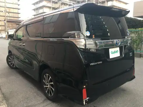 カタログ画像：ヴェルファイアハイブリッド （VELLFIRE HYBRID） ハイブリッドＺＲ 2015年1月 DAA-AYH30W 2500cc ブラック 燃費18.4km / l バック