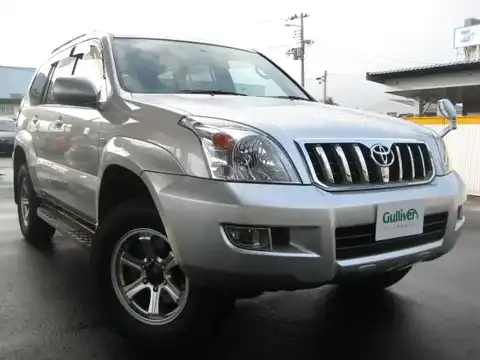 カタログ画像：ランドクルーザープラド （LAND CRUISER PRADO） ＴＸリミテッド 2004年8月 CBA-TRJ120W 2700cc シルバーメタリック 燃費8.8km / l メイン（その他）