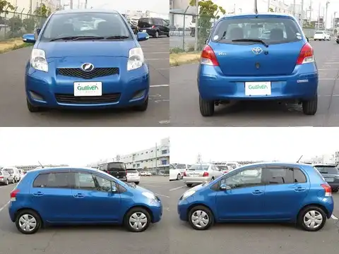 カタログ画像：ヴィッツ （VITZ） Ｆリミテッド 2008年1月 DBA-KSP90 1000cc ブルーマイカメタリック 燃費22.0km / l 外装