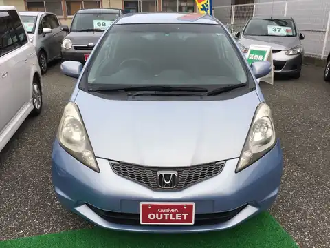 カタログ画像：フィット （FIT） Ｌ スマートスタイルエディション 2009年5月 DBA-GE7 1300cc シャーベットブルー・メタリック 燃費17.0km / l フロント