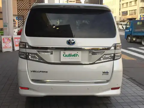 カタログ画像：ヴェルファイアハイブリッド （VELLFIRE HYBRID） ハイブリッドＶ Ｌエディション 2012年9月 DAA-ATH20W 2400cc ホワイトパールクリスタルシャイン 燃費16.2km / l バック