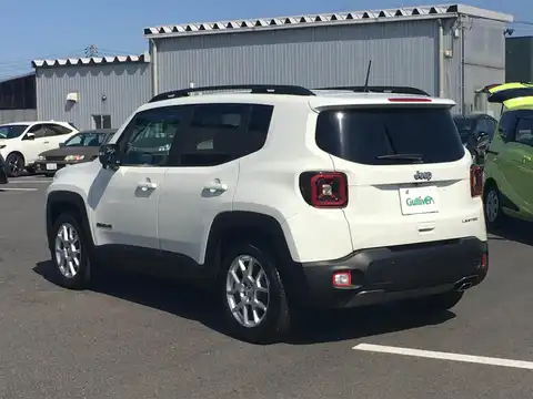 カタログ画像：ジープ・レネゲード （JEEP RENEGADE） リミテッド 2019年10月 3BA-BU13 1300cc アルパインホワイトクリアコート 燃費13.5km / l バック