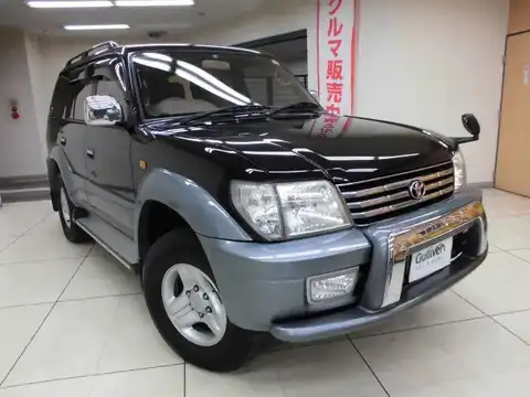 カタログ画像：ランドクルーザープラド （LAND CRUISER PRADO） ＴＸ 2004年8月 TA-VZJ120W 3400cc ダークブルーマイカメタリック 燃費8.1km / l メイン（その他）